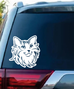 Persian Cat Kitten Long Haired Face Decal Sticker