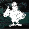 Rooster Cartoon Chicken Decal Sticker