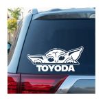 Toyoda Baby Yoda Peeking Window Decal Sticker
