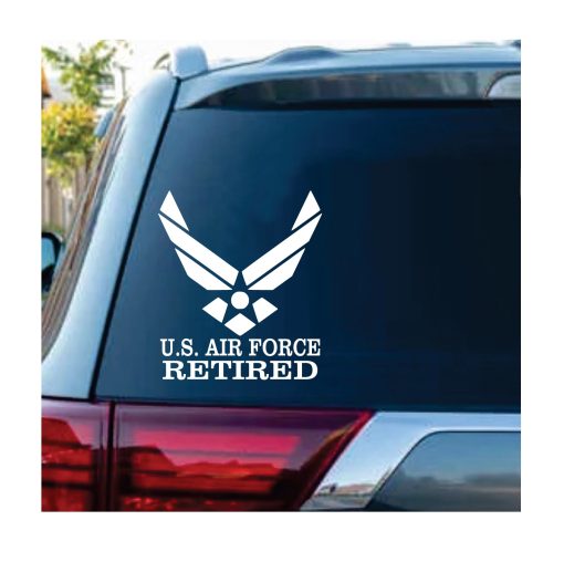 US Air Force Retired Window Decal Sticker