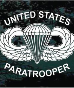 United States Paratrooper Decal Sticker