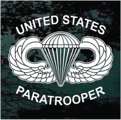 United States Paratrooper Decal Sticker