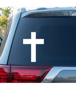 Cross Window Decal Sticker