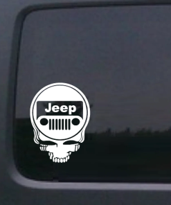 Grateful Dead Jeep Dead Head Window Decal Sticker