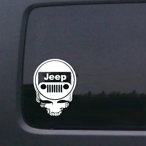 Grateful Dead Jeep Dead Head Window Decal Sticker