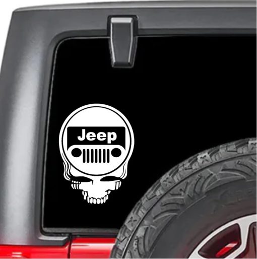 Grateful Dead Jeep Dead Head Window Decal Sticker