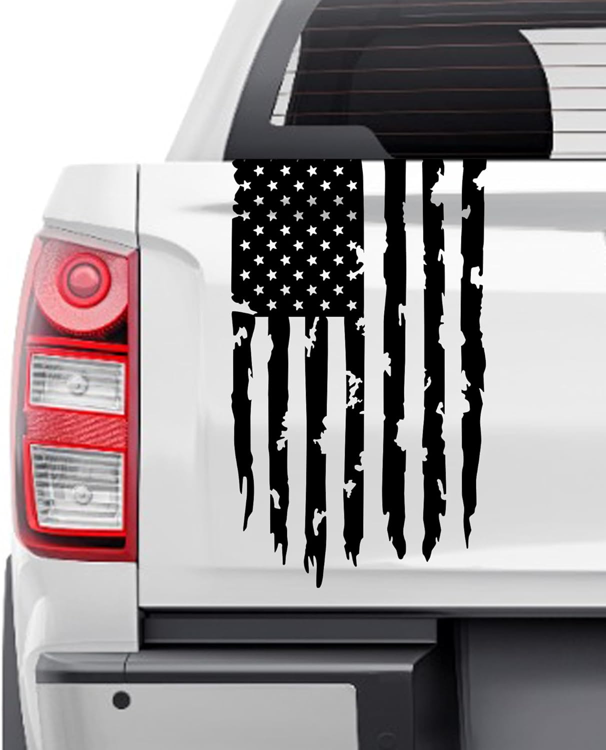 Weathered American Flag Tailgate Stripe Decal Sticker | Custom Made In ...
