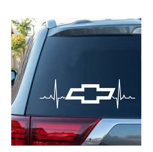 chevy bowtie heartbeat decal sticker.jpg