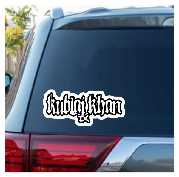 Kublai Khan Window Decal Sticker