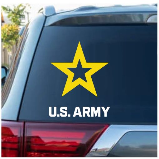 Army New Style Logo 2 color Yellow and White