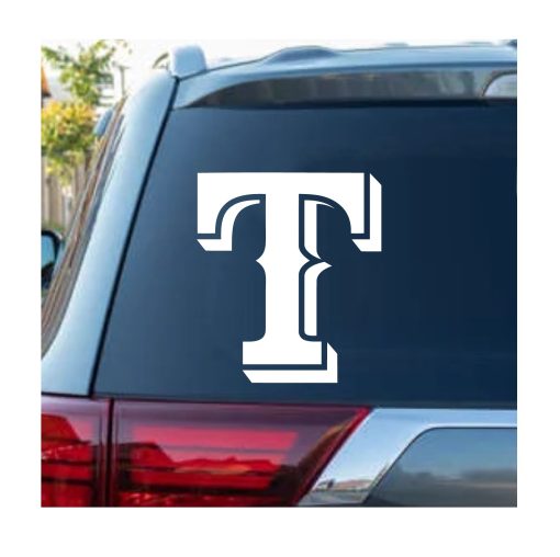 Texas Rangers MLB T Logo Decal Sticker