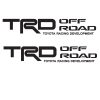Toyota TRD Off Road No Accent Bedside Decal Sticker
