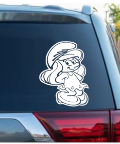 Smurfette Cartoon Decal Sticker