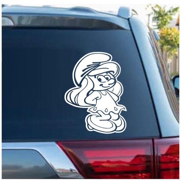 Smurfette Cartoon Decal Sticker