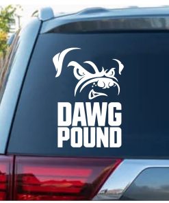 Cleveland Browns Dog Pound Decal Sticker with Words