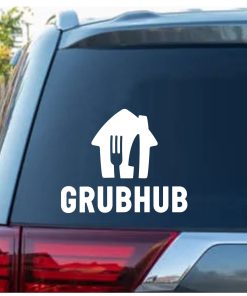 Grub Hub Delivery Driver Window Decal Sticker