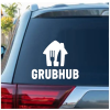 Grub Hub Delivery Driver Window Decal Sticker