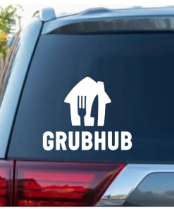 Grub Hub Delivery Driver Window Decal Sticker