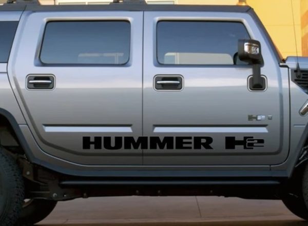 Hummer H2 Body Side Rocker Panel Stickers Set Of 2