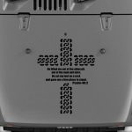 Jeep Hood Cross Scripture Psalms 40 2