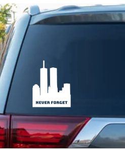 Twin Towers 911 Window Decal Sticker