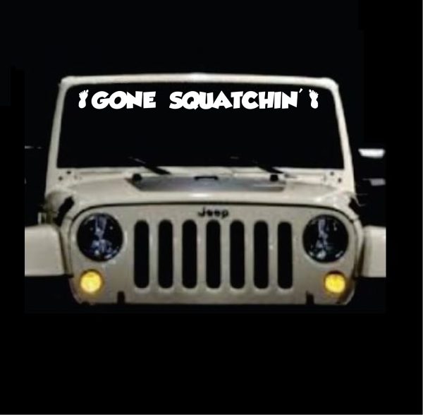 Gone Squatchin Windshield Decal Sticker