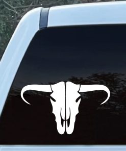 Bull Skull Western Style Decal Sticker