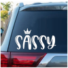 Sassy decal sticker with crown