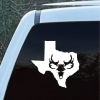Texas Bone Collector Hunting Skull Sticker