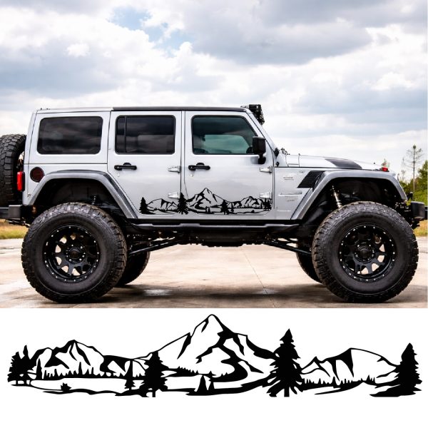 Body side graphic tree and mountains D2