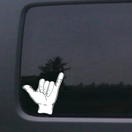 Shaka Hand Decal Sticker