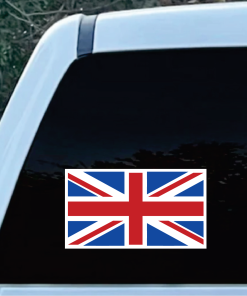 British flag Decal Sticker Full Color 4 x 7