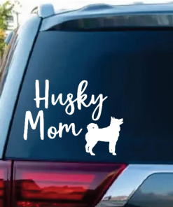 Husky Mom Dog Window Decal Sticker