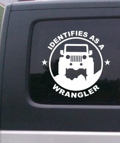 Jeep Identifies as a wrangler round decal sticker