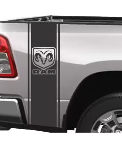 Dodge Ram Head Shield Bedside Graphic Decal Sticker