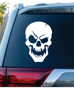 Evil Laughing Skull Decal Sticker