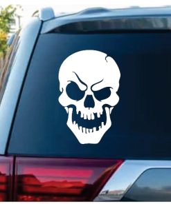 Evil Laughing Skull Decal Sticker