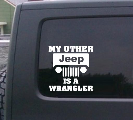 My other jeep is a wrangler decal sticker