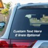 custom text rear 2 line