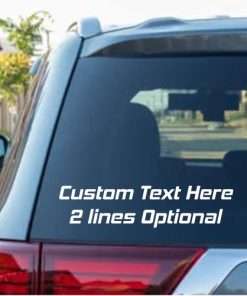 custom text rear 2 line