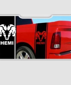 Dodge Ram Hemi Head Bedside Graphic Design 3A 11 x 38