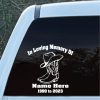 In Loving Memory Cowboy Hat Boots Decal Sticker