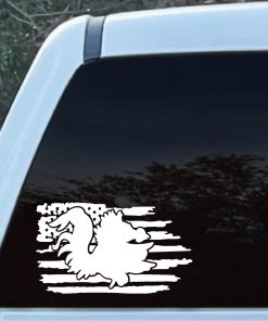 South Carolina Gamecock Weathered Flag Decal Sticker