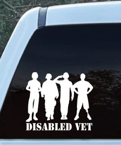 Disabled Vet Decal Sticker