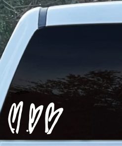 Pearl Jam Crooked Hearts Window Decal Sticker