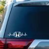 Love Honda Heartbeat Decal Sticker