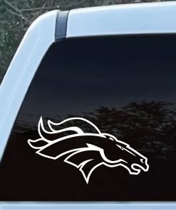 Denver Broncos outlined decal sticker