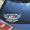 In memory give heaven some hell Decal Sticker