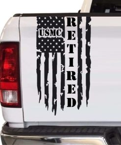 USMC Retired tailgate decal sticker