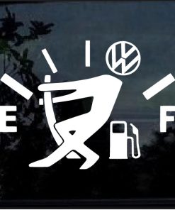 VW Funny Gas Gauge Decal sticker